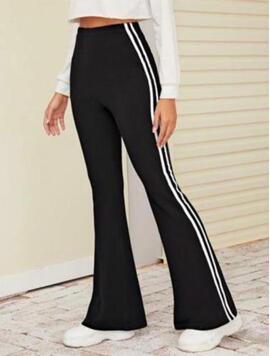 Pantaloni Dama Stripes Negru